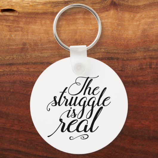 闘争は成功実在のための労働懸命である キーホルダー (正面)