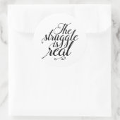 闘争は成功実在のための労働懸命である ラウンドシール (バッグ)