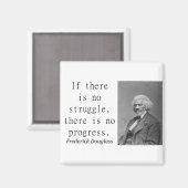 闘争もしはない – Frederick Douglass マグネット (正面/裏面)