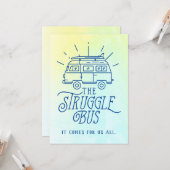 闘争バスカードの勇気付けられる カード (正面/裏面インサイチュ)