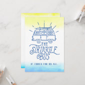 闘争バスカードの勇気付けられる カード (正面/裏面インサイチュ)