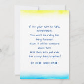 闘争バスカードの勇気付けられる カード (裏面)