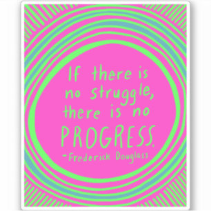 闘争プログレスダブルグラス引用文ライムグリーン シール