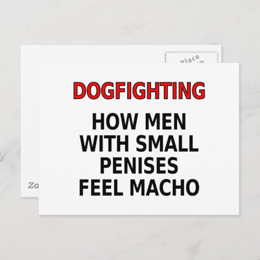 闘技:小さなペニスを持つ男性感じの仕方 ポストカード (正面/裏面)