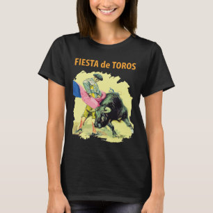 闘牛の祭り スペイン レトロ トラベル Tシャツ