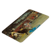 闘牛スペインの(Maria Fortuny) マグネット (左側)