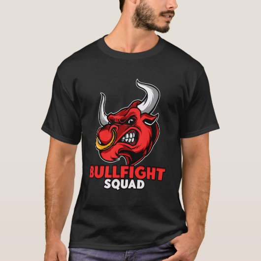 闘牛チーム闘牛場のマタドール Tシャツ (正面)