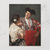 闘牛士にパナルを提供するメアリー・カサット ポストカード (正面)