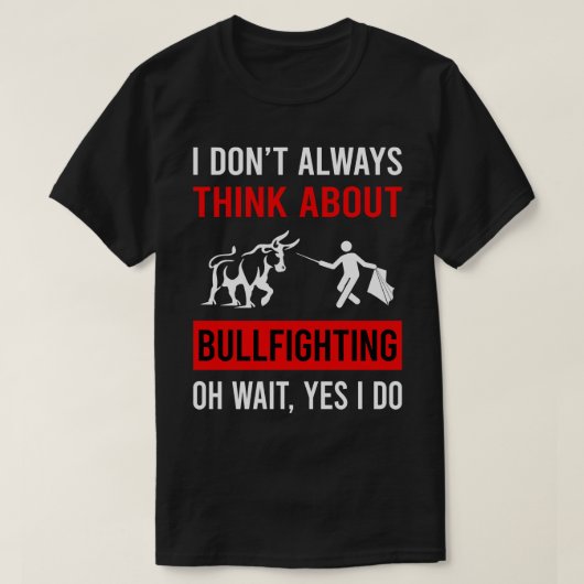闘牛考え闘牛について Tシャツ (デザイン正面)