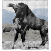 闘牛馬写真シャワーカーテン シャワーカーテン (正面)