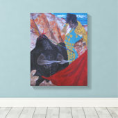 闘牛 キャンバスプリント (インサイチュ (ウッドフロア))