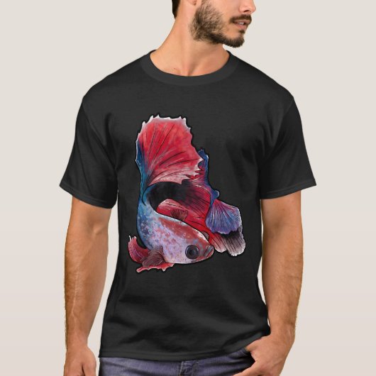 闘魚 鯉 Tシャツ (正面)