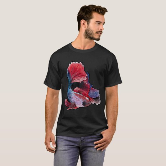 闘魚 鯉 Tシャツ (正面フル)