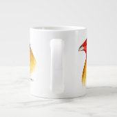 闘鶏のトサカ削り ジャンボコーヒーマグカップ (裏面)