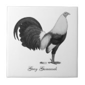 闘鶏の灰色Duckwing タイル (正面)