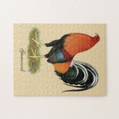 闘鶏のWheatenオンドリ ジグソーパズル (横)