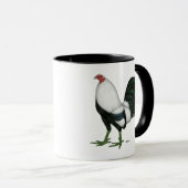 闘鶏銀製のDuckwing マグカップ (正面右)