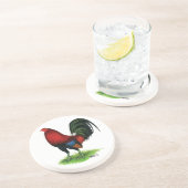 闘鶏:  えんじ色 コースター (側面)