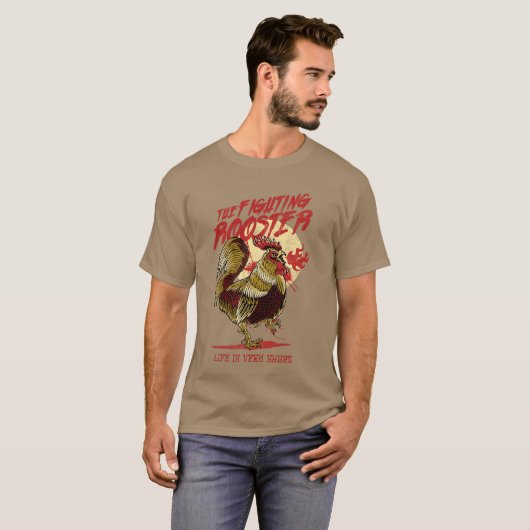 闘鶏 Tシャツ (正面フル)