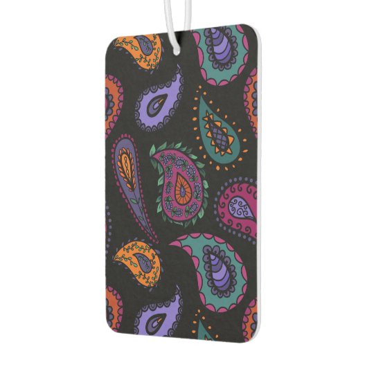 防保はっきりしたペイズリー美しい両面パターン カーエアーフレッシュナー (左)