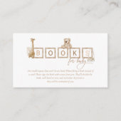 防保ニュートラル木版文字書籍ベビー エンクロージャーカード (正面)