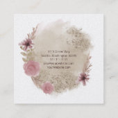 防保水カラーフローラスクエア名刺 スクエア名刺 (裏面)