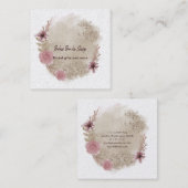 防保水カラーフローラスクエア名刺 スクエア名刺 (正面/裏面)