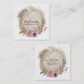 防保水カラーフローラスクエア名刺 スクエア名刺 (正面/裏面)