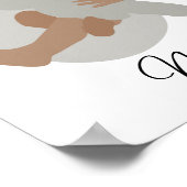 防保生まれたばかりの男の赤ちゃん名子供部屋ポスター ポスター (角)