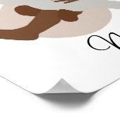 防保生まれたばかりの男の赤ちゃん名子供部屋ポスター ポスター (角)