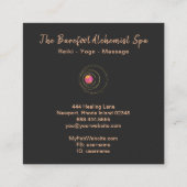 *~*防保金ゴールド聖体幾何学ルンムンルナ スクエア名刺 (裏面)