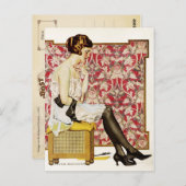 防壁の靴下のためのヴィンテージ広告 ポストカード (正面/裏面)