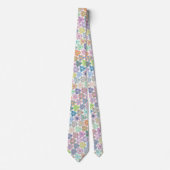 防宝カラフル曼荼羅図 ネクタイ (正面)
