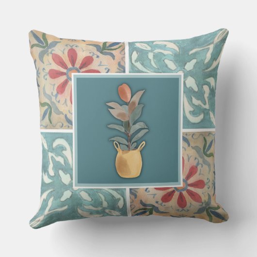 防宝装飾タイル&フローラ装飾用クッション クッション (裏面)