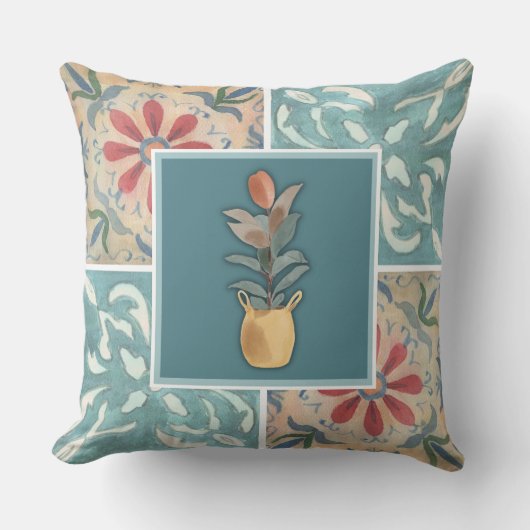 防宝装飾タイル&フローラ装飾用クッション クッション (正面)