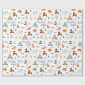 防寒動物 |クリスマス ラッピングペーパー (フラット)