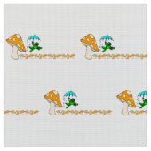 防寒用リブビットキノコ ファブリック (クローズアップ)