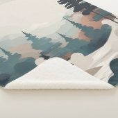 防峰の森の風景アート シェルパブランケット (3/4)