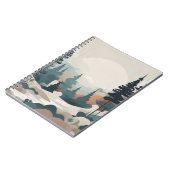 防峰の森の風景アート ノートブック (左側)