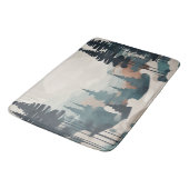 防峰の森の風景アート バスマット (アングル)