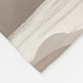 防峰の森の風景アート フリースブランケット (角)