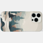 防峰の森の風景アート Case-Mate iPhoneケース (裏面 (横))