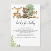 防峰ウッドランドかわいい動物の本ベビー エンクロージャーカード (正面)