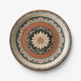 防峰エレガント野草花文様セラミッ結婚クス ペーパープレート