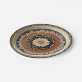 防峰エレガント野草花文様セラミッ結婚クス ペーパープレート (アングル)