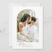 防峰モダン書道台本ブライダルシャワー 招待状 (裏面)