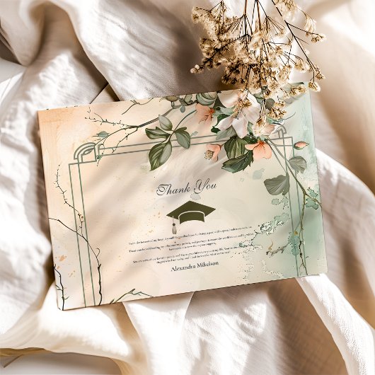 防峰ワイルドフラワー卒業会 サンキューカード