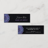 防峰紫曼荼羅メイクアップアーティスト スキニー名刺 (正面/裏面)