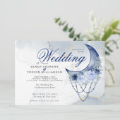 防峰結婚の密教紺月月 招待状 (スタンド正面)