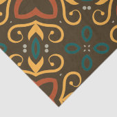 防峰華美民俗色の自然模様 薄葉紙 (詳細)